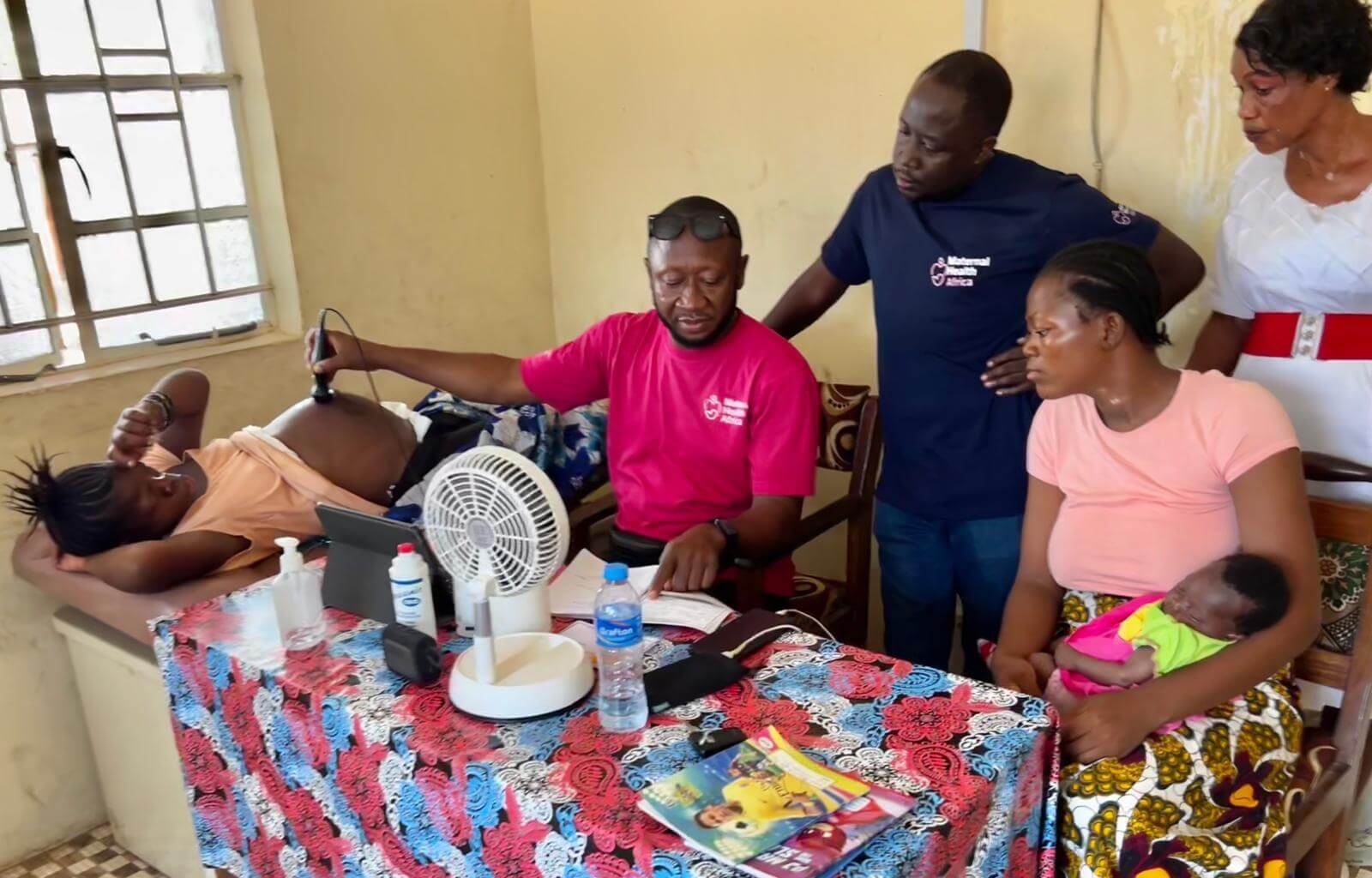 Pregnant Woman Getting Scanned